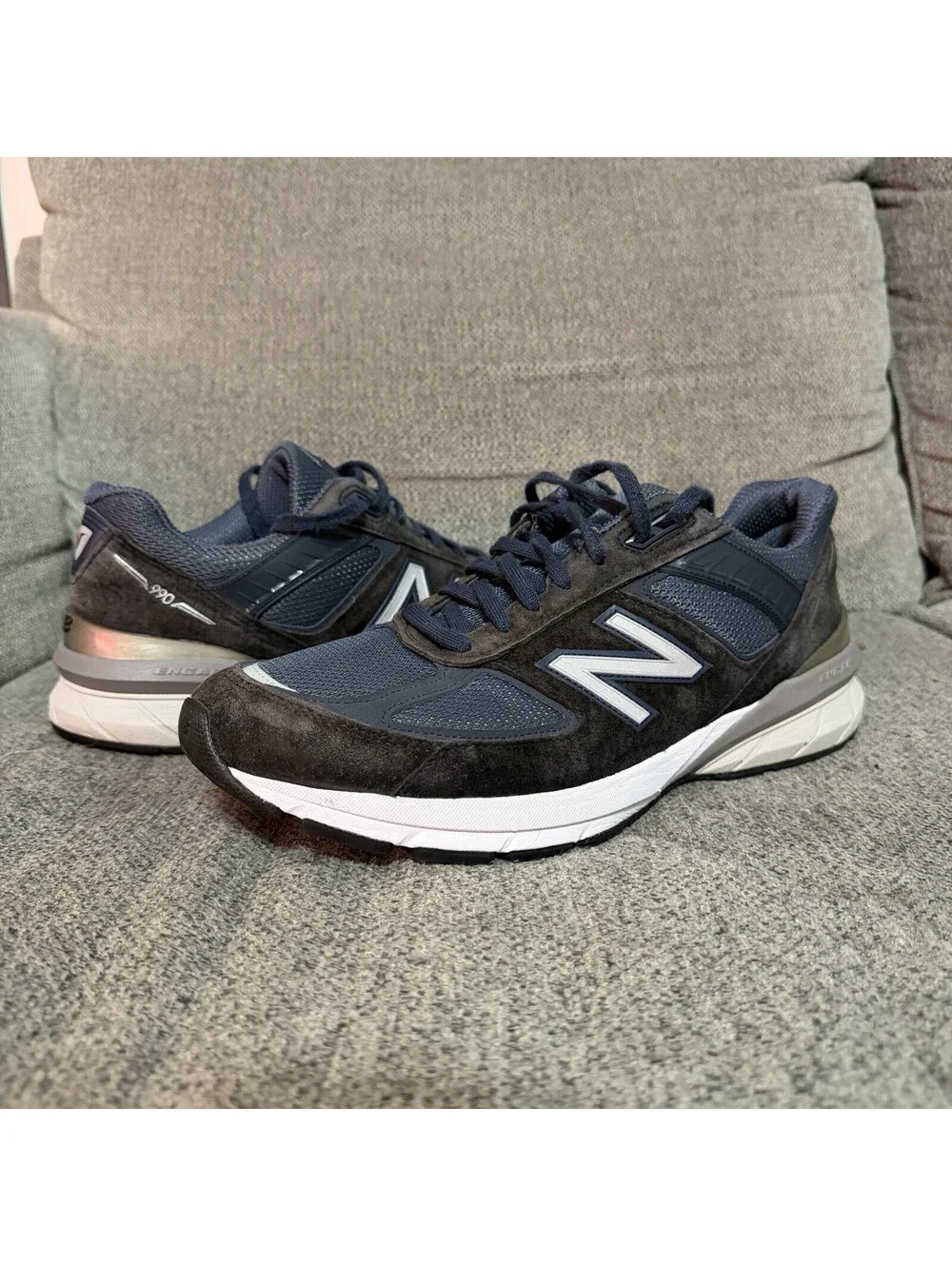 New Balance 990v5 Navy Blue Mens 11 2A Sneakers M990NV5